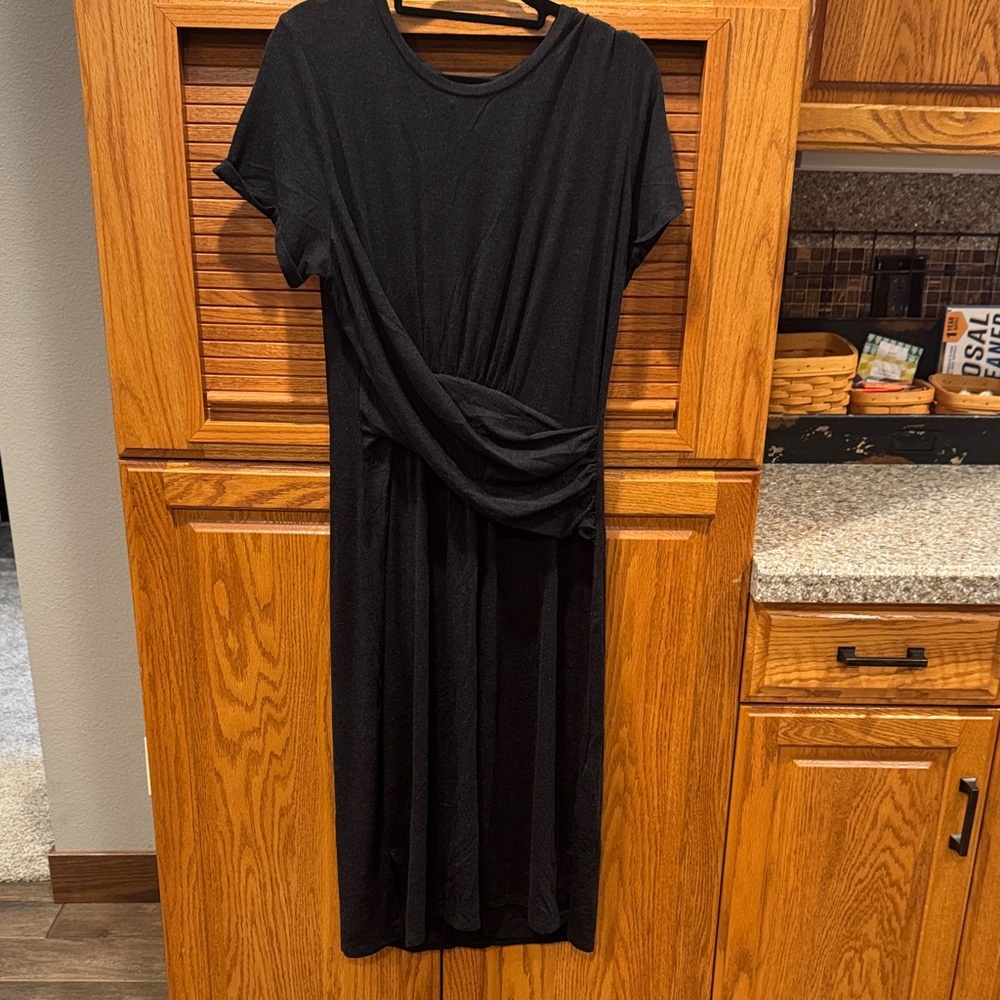 Anthropologie EUC Elegant Black Dress. Super soft!